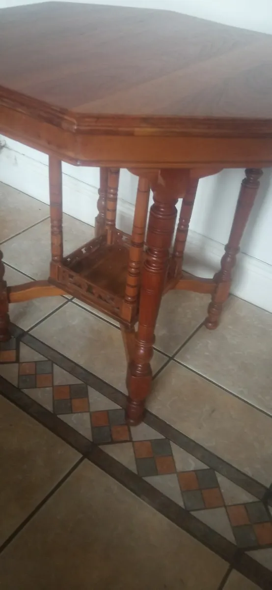 Stunning Antique Edwardian Octagonal Table - Image 3