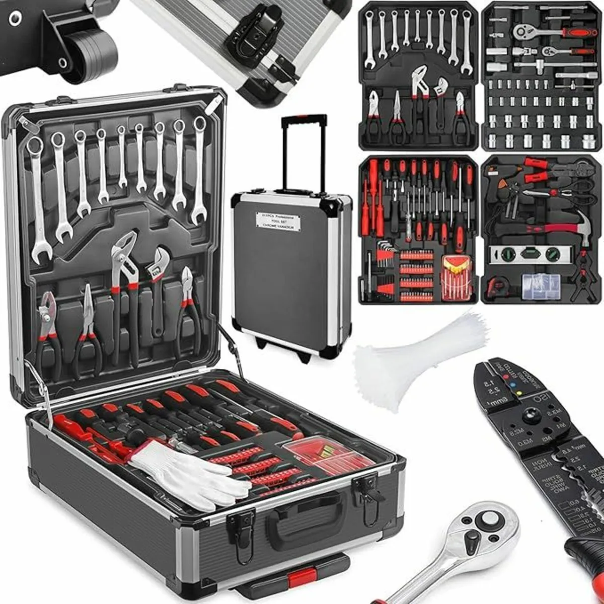 810 Pcs Tool Set Case Mechanics Kit Box Organize - Image 1