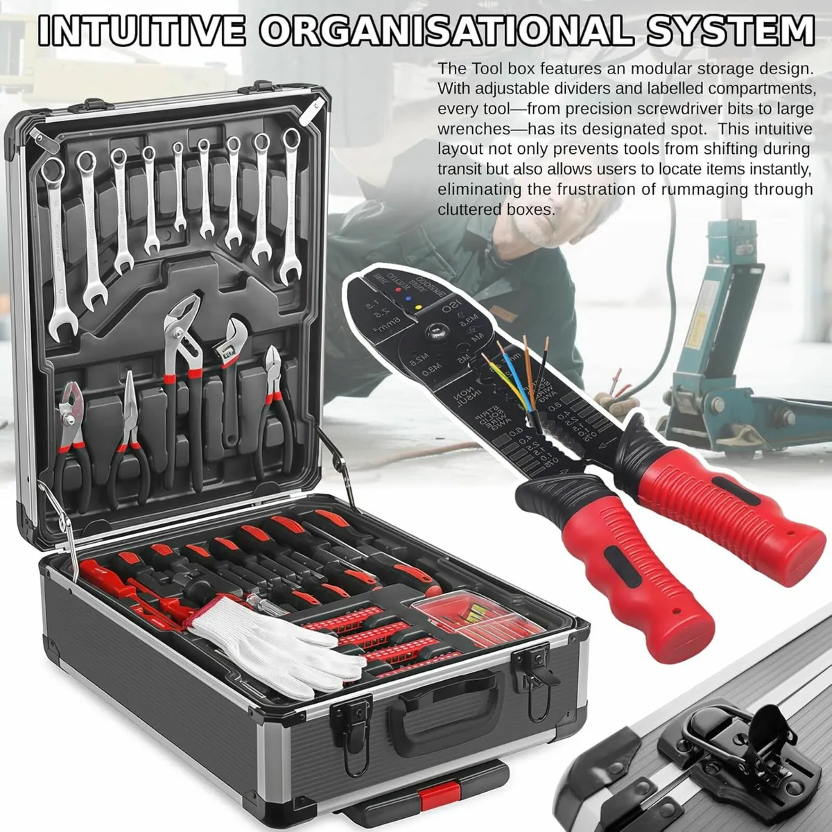 810 Pcs Tool Set Case Mechanics Kit Box Organize - Image 4