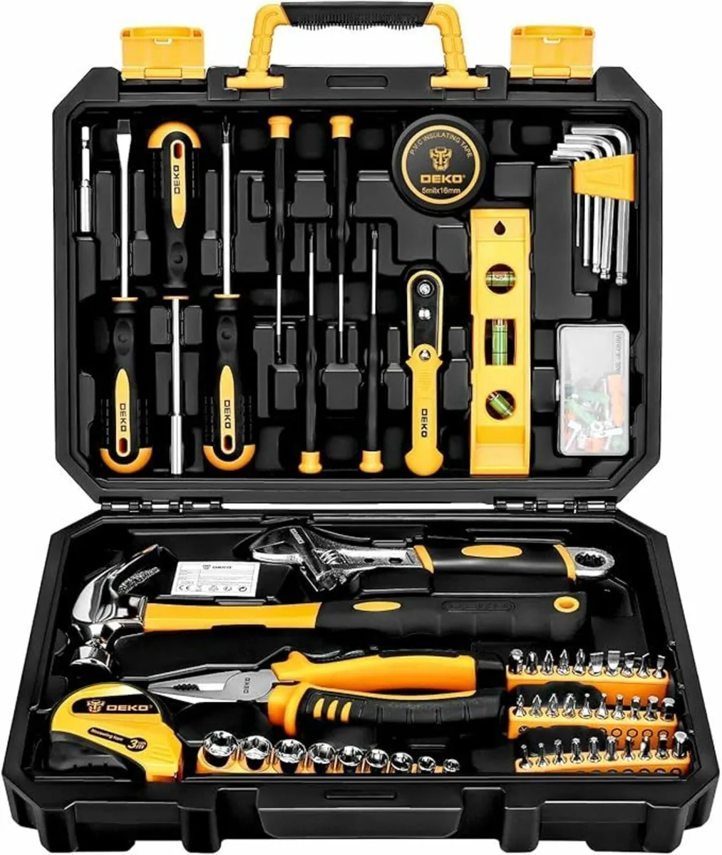 Tool Kit Set Box 100 Pieces Home Repair DIY Tools - Image 2