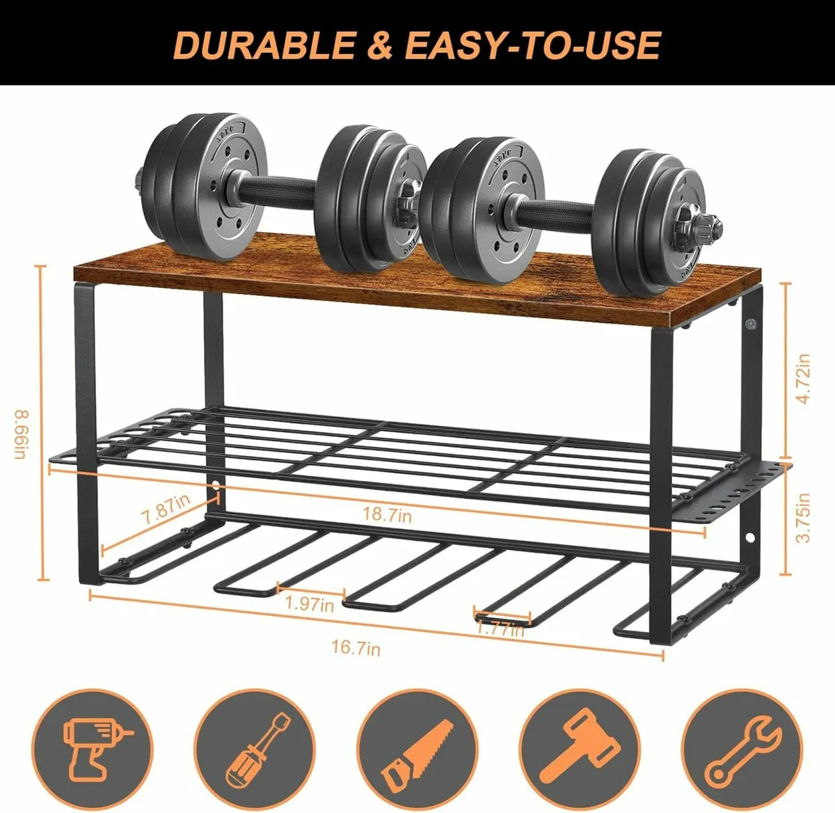 Power Tool Storage Garage Tool Storages shelf - Image 3
