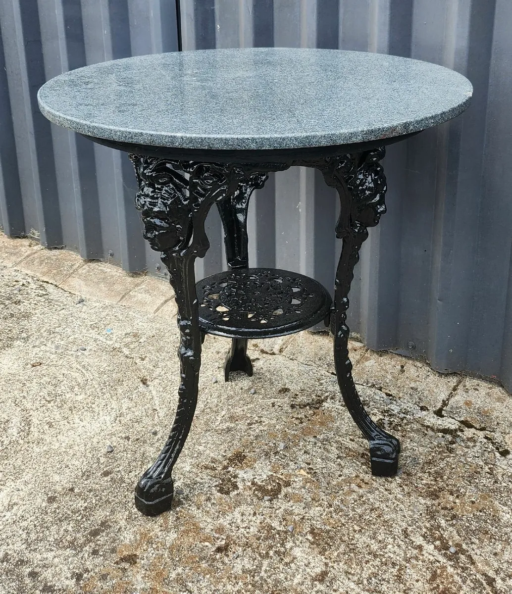 Cast Iron Garden Table - Image 1