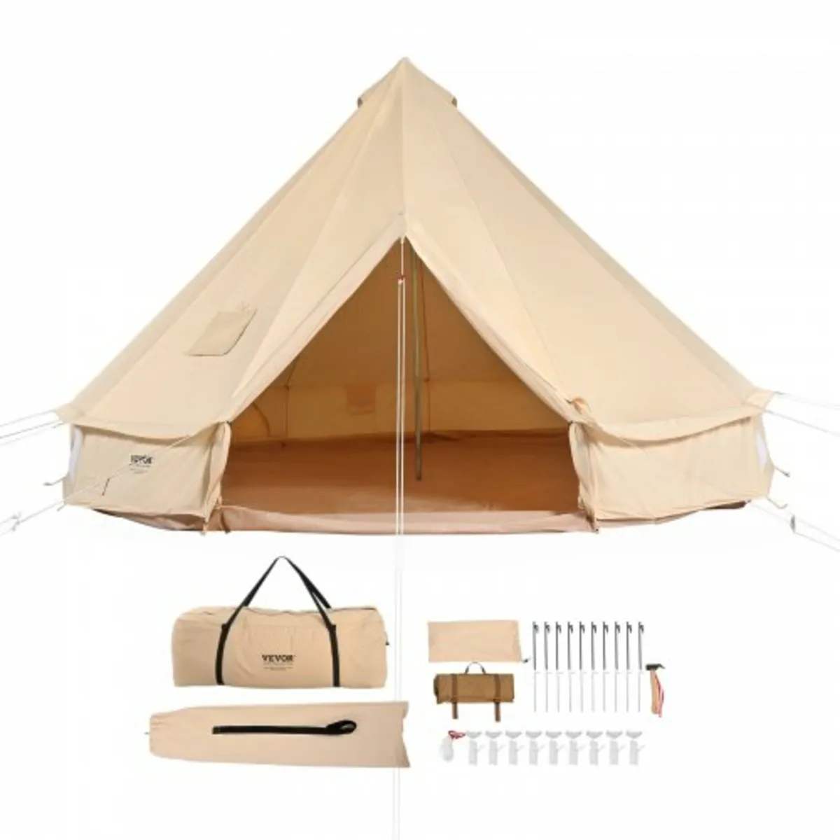 Bell Tent, 4 Seasons 3 m/9.8ft Yurt Tent, Canvas T - Image 1