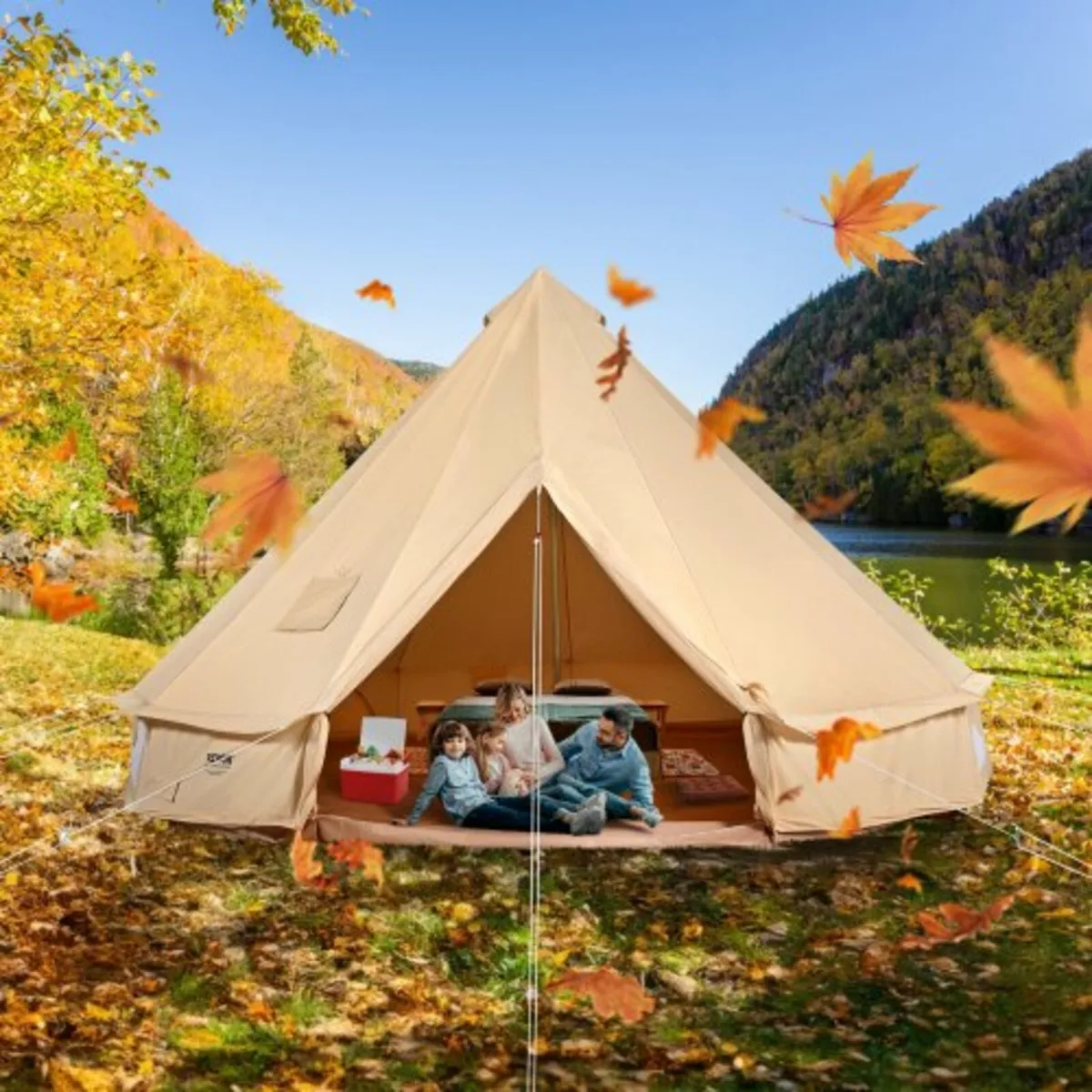 Bell Tent, 4 Seasons 3 m/9.8ft Yurt Tent, Canvas T - Image 4