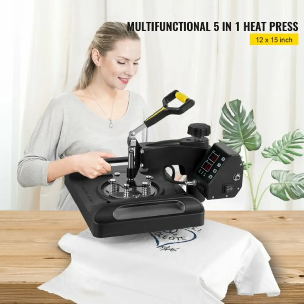 Heat Press Machine 12 x 15 Inch 5 In 1 Shirt Print - Image 2