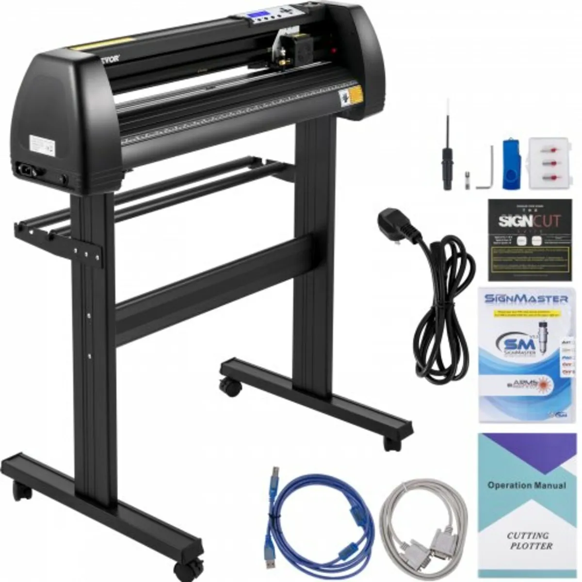 Vinyl Cutter Machine, 28" Vinyl Plotter, LCD Displ - Image 1