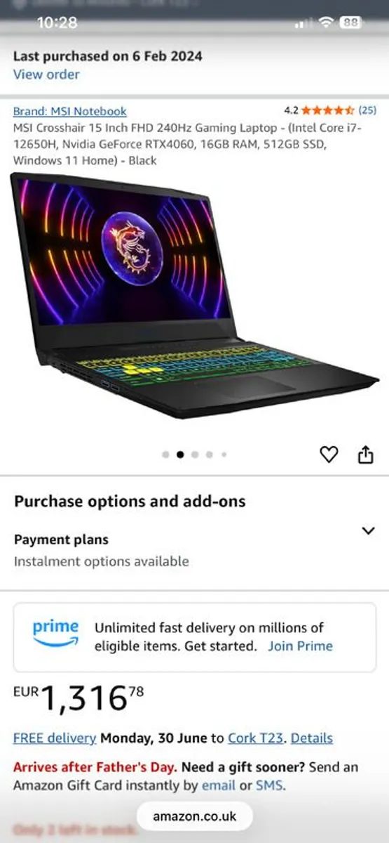 MSI Crosshair 15 Inch Gaming Laptop - Image 3