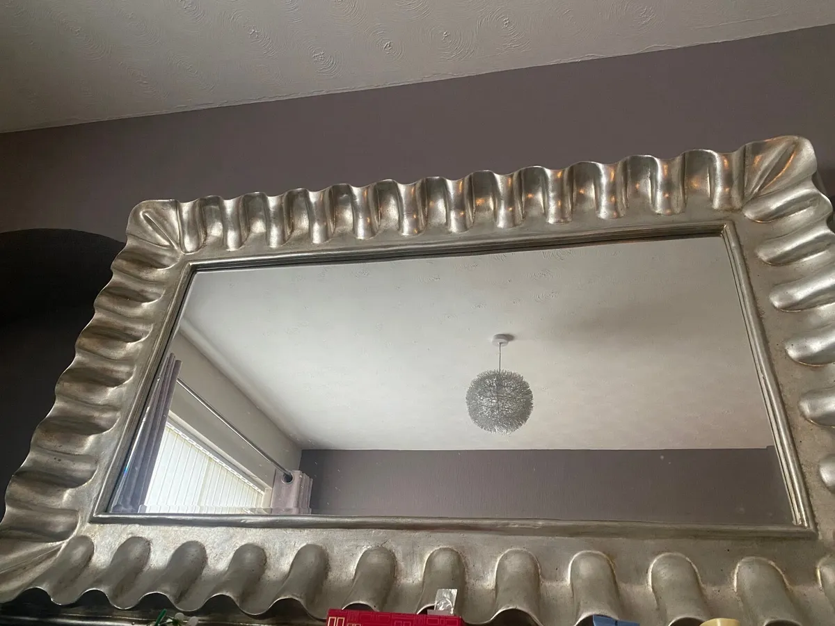 Antique silver Mirror - Image 1