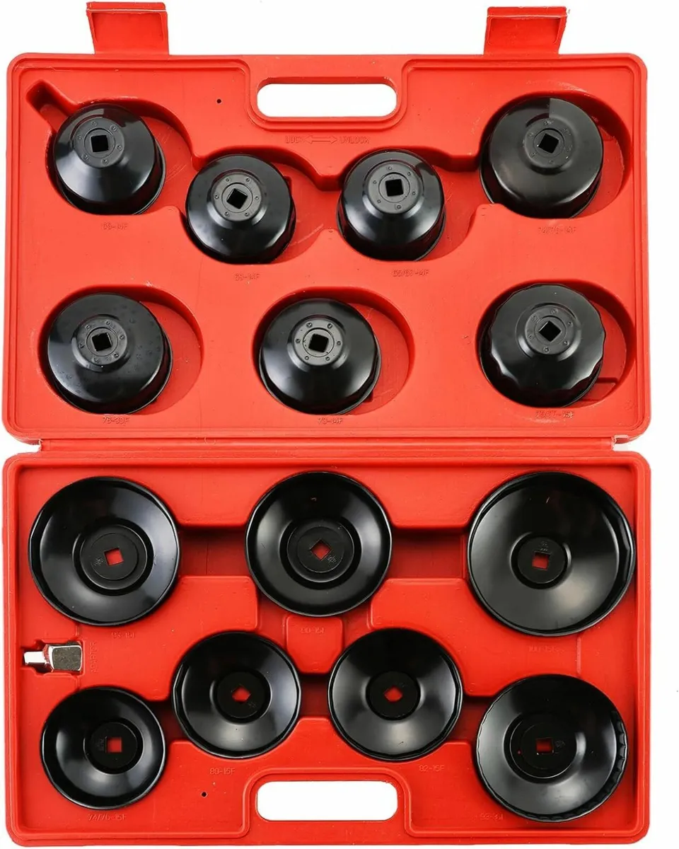 15PCS Oil Filter Cap Type Socket Wrench Universal - Image 1