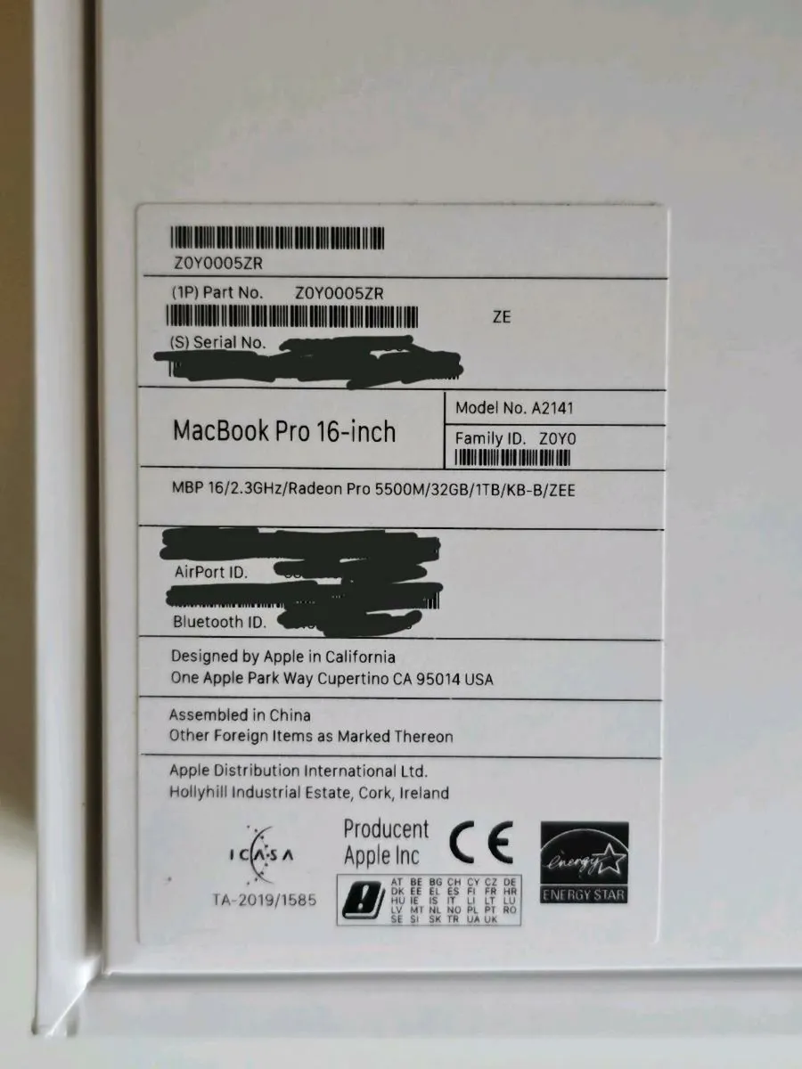 MacBook Pro 16inch (2019) Intel i9 8Core, 32GB RAM - Image 2