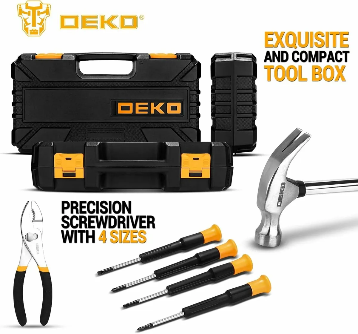 Tool Kit Set Box 62 Piece Home Repair DIY Tools - Image 4