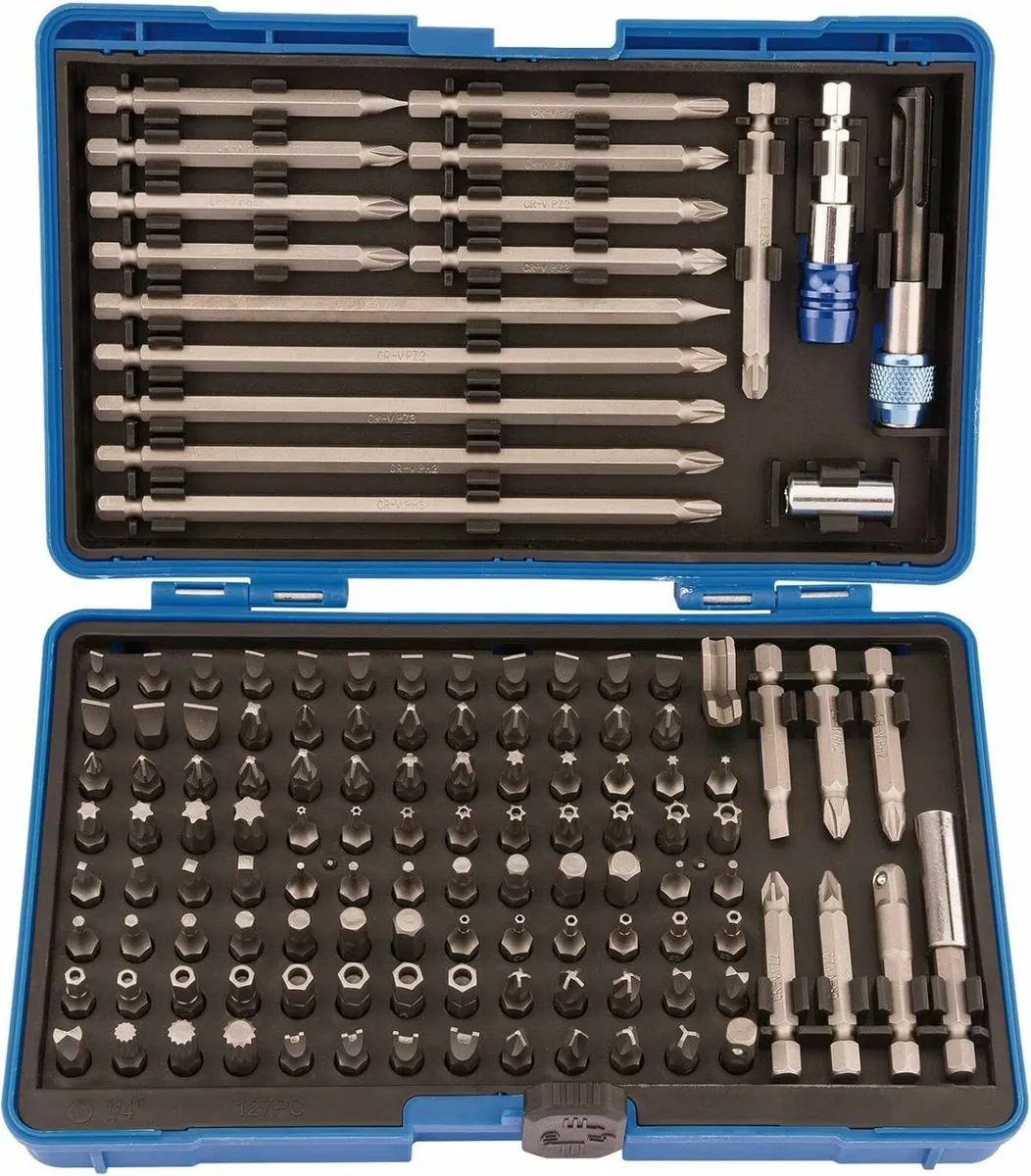 Expert 127 Piece Magnetic Bit Holder Set 25 mm - Image 1