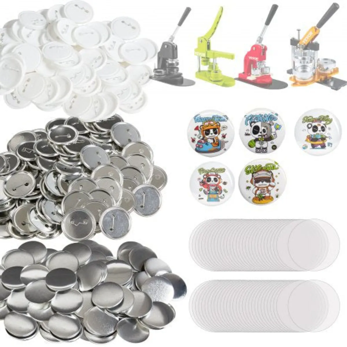 2.25" 58mm Button Badge Parts Supplies for Button