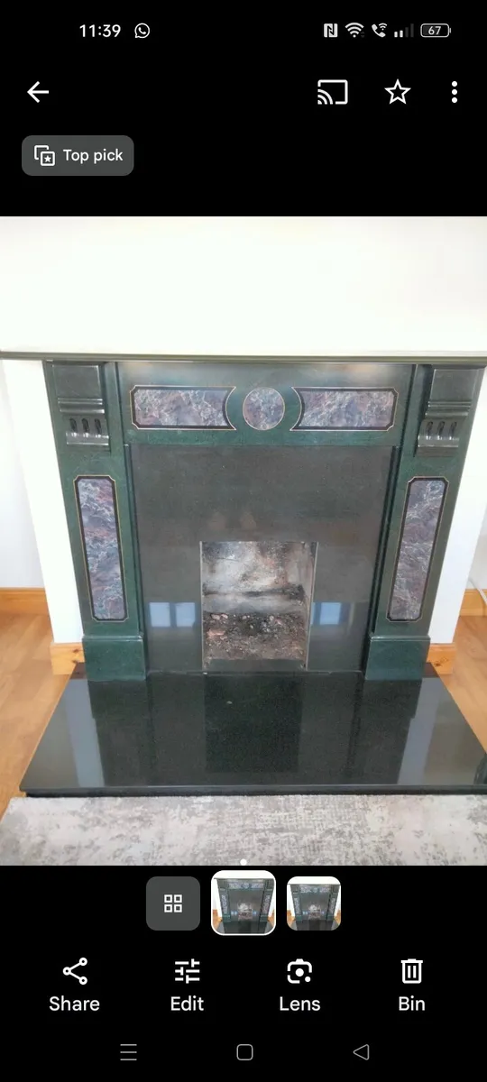 TV ,bed, electric stove, fireplace - Image 1