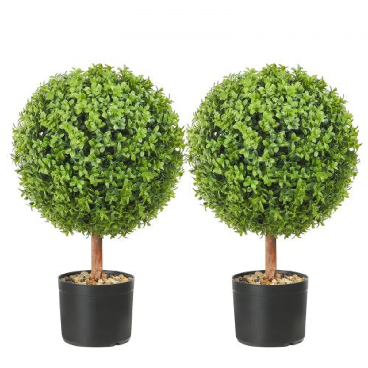 Artificial Topiaries Boxwood Trees, 24 inch Tall (