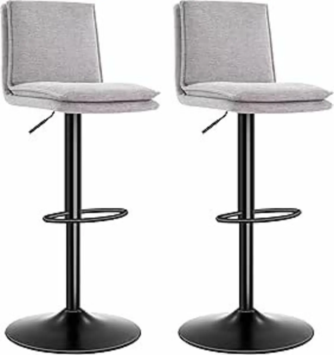 Bar Stools Set of 2 Adjustable Swivel Counter - Image 2