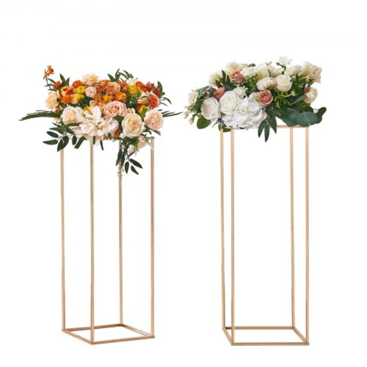 2PCS 31.5inch/80cm High Wedding Flower Stand, Meta