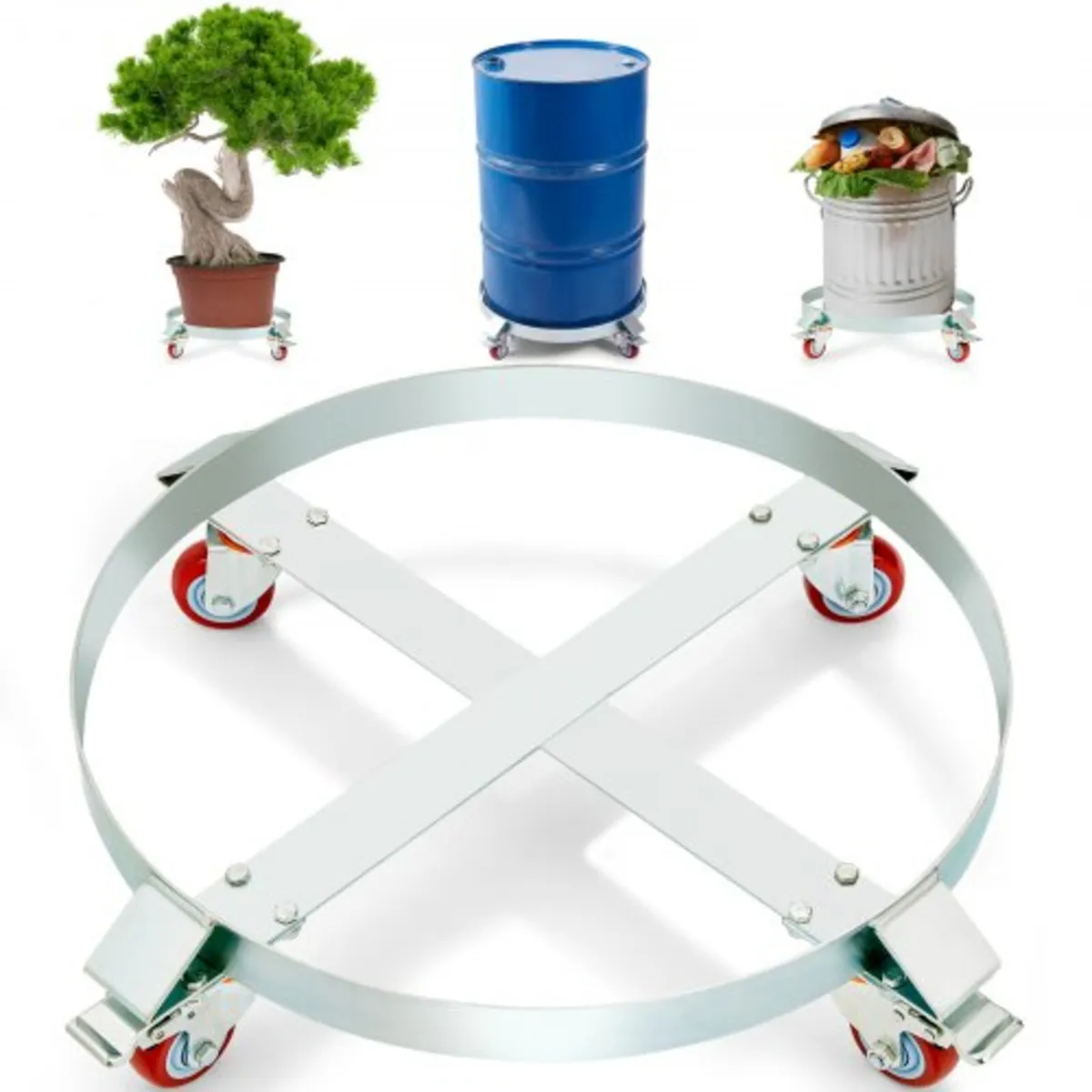 55 Gallon Heavy Duty Drum Dolly, 1000lbs Load Capa