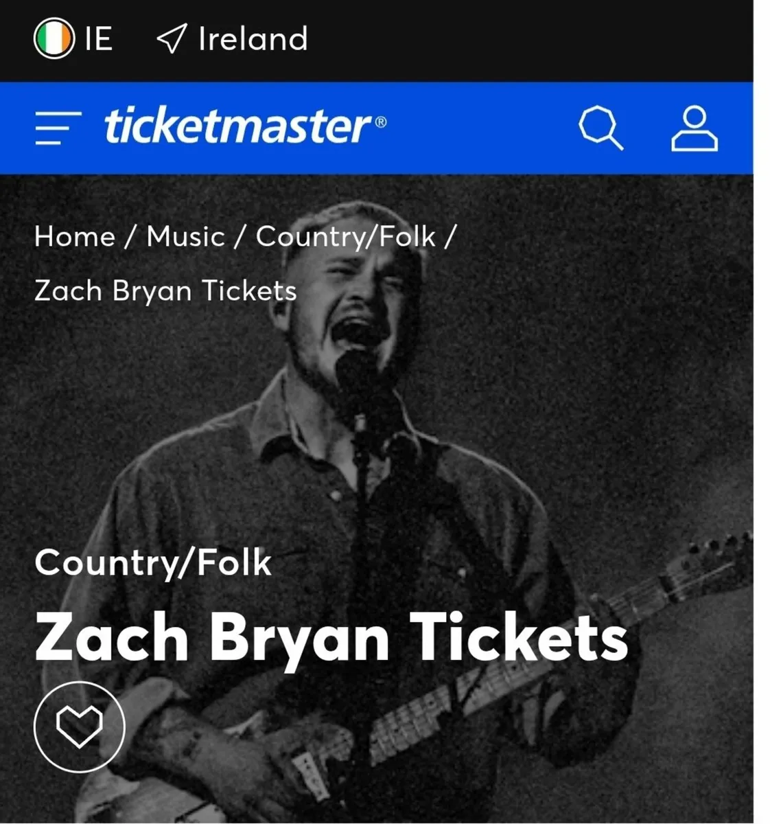 2xGold Zach Bryan Tickets Saturday Pheonix Park