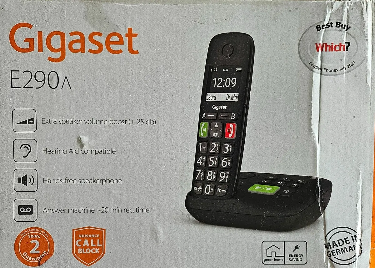 Gigaset E290A Cordless Phone - Image 1