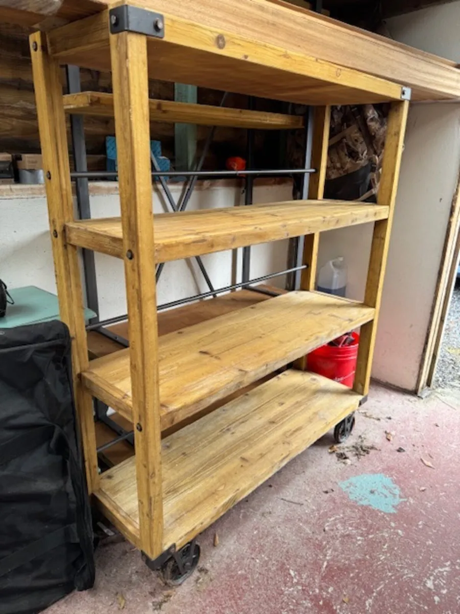 FOR SALE: Rolling Wooden Storage Shelf – €120 - Image 1