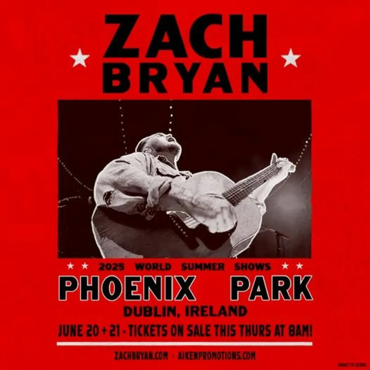 zach bryan tickets x2 Saturday Golden circle