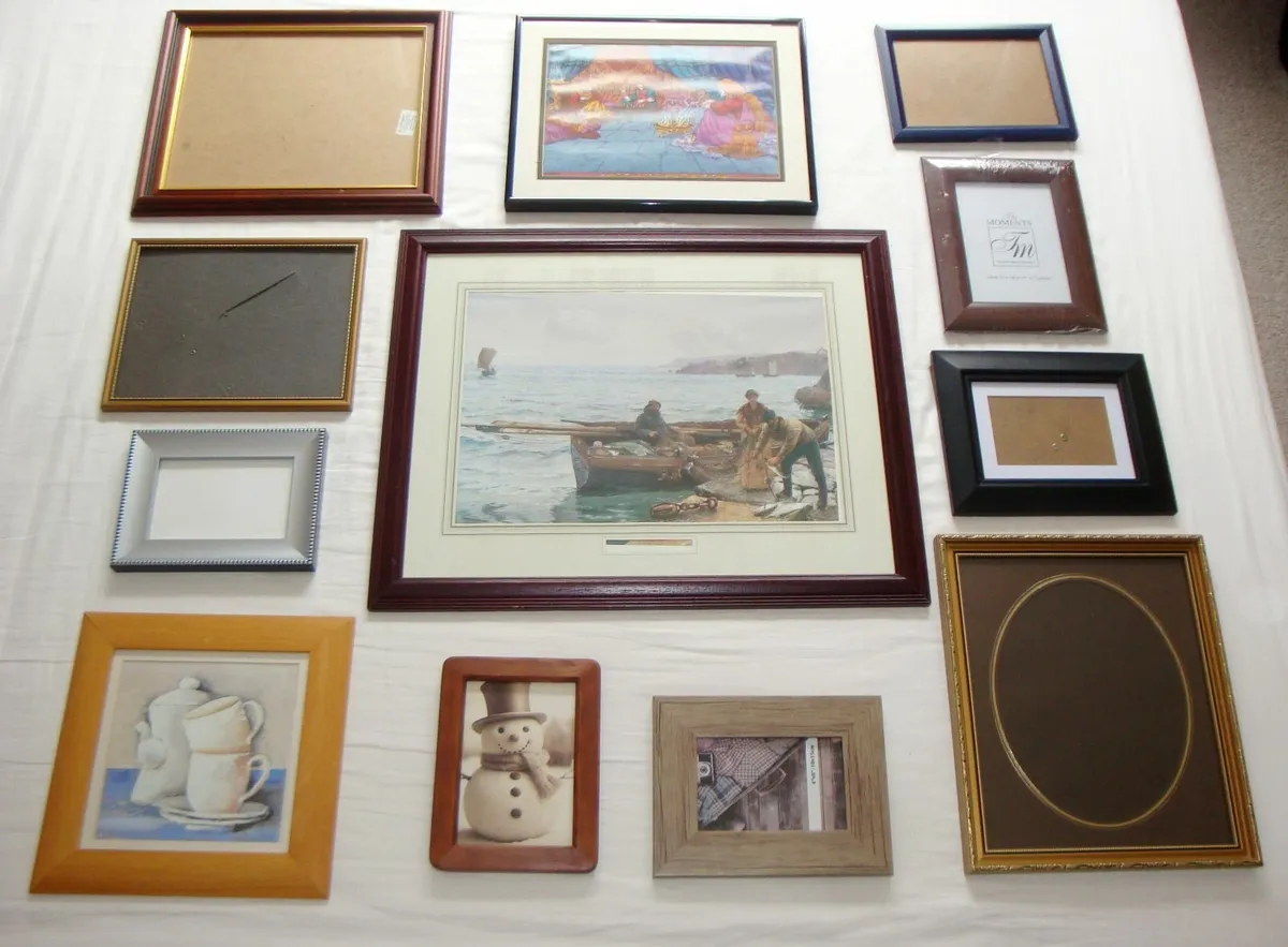 Bundle of picture frames and art A - 12 pieces - Image 1