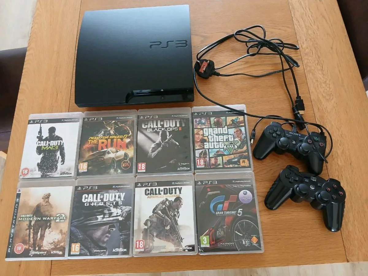 PS3 console and games