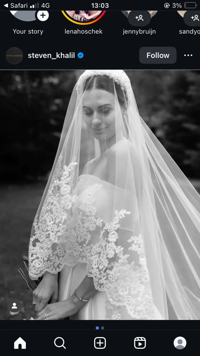 Steven Khalil Poppy veil (€650 new) - Image 2