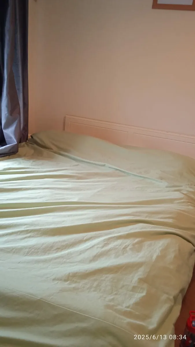 double bed with mattress - Image 1