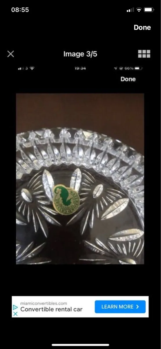 Waterford Crystal Millennium Wine Bottle coaster - Image 3