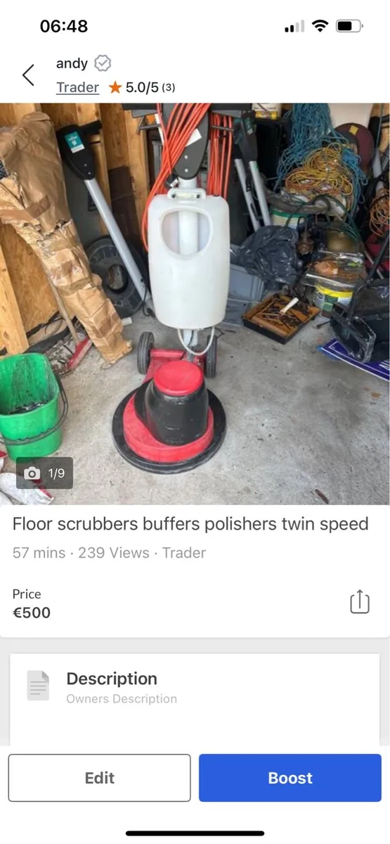 Floor polisher buffer scrubber sander Burnishers - Image 4
