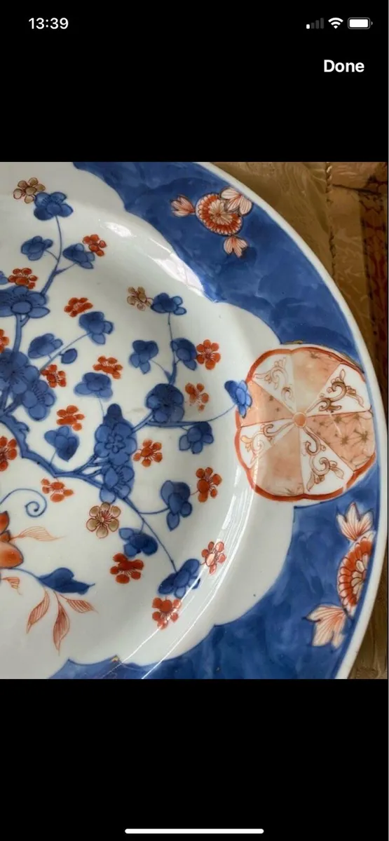 Antique Large Chinese Imari Plate - Image 3