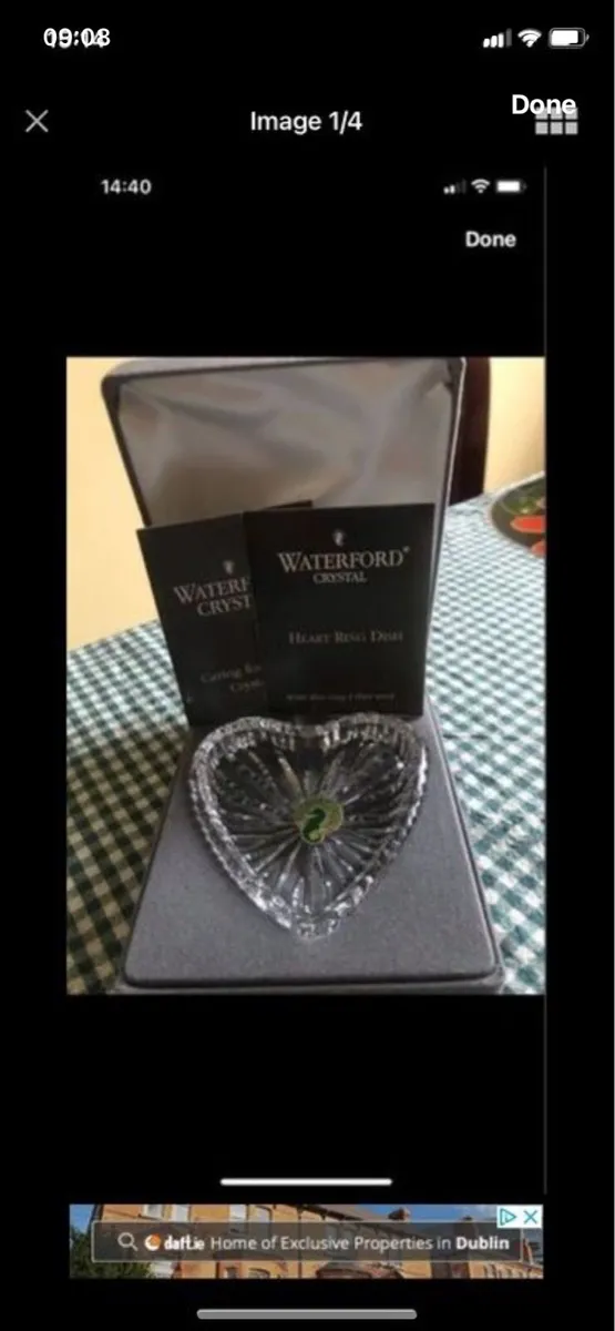 Vintage Waterford Crystal Ring Dish - Image 1