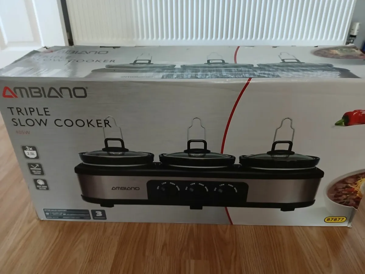 Triple slow cooker - Image 1