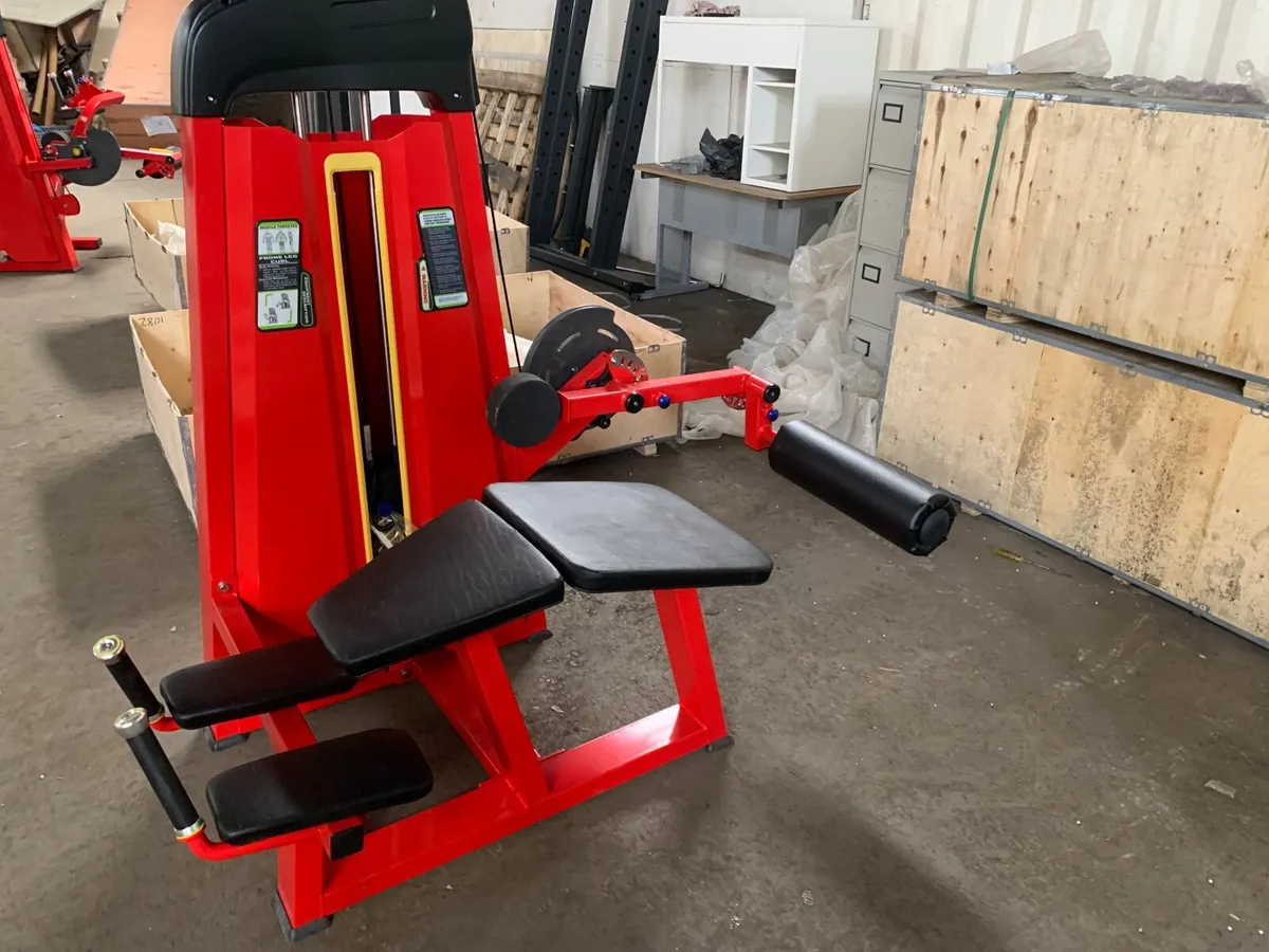 Lying Hamstring Curl Red New