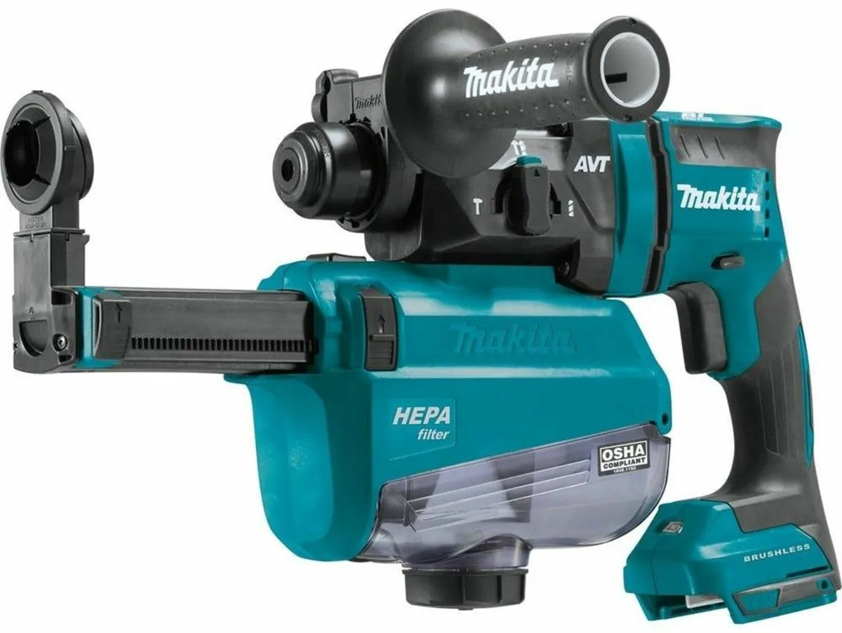18V Makita SDS Drill + Dust Extractor kit - Image 4