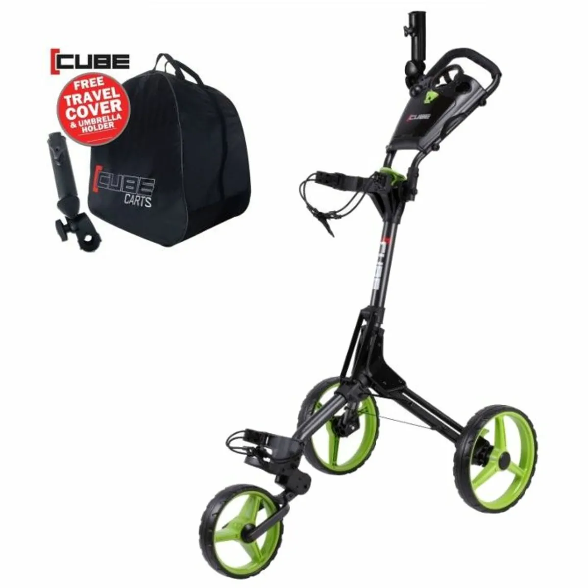 Skymax Cube 3.0 Golf Trolley + 2 FREE Accessories - Image 1