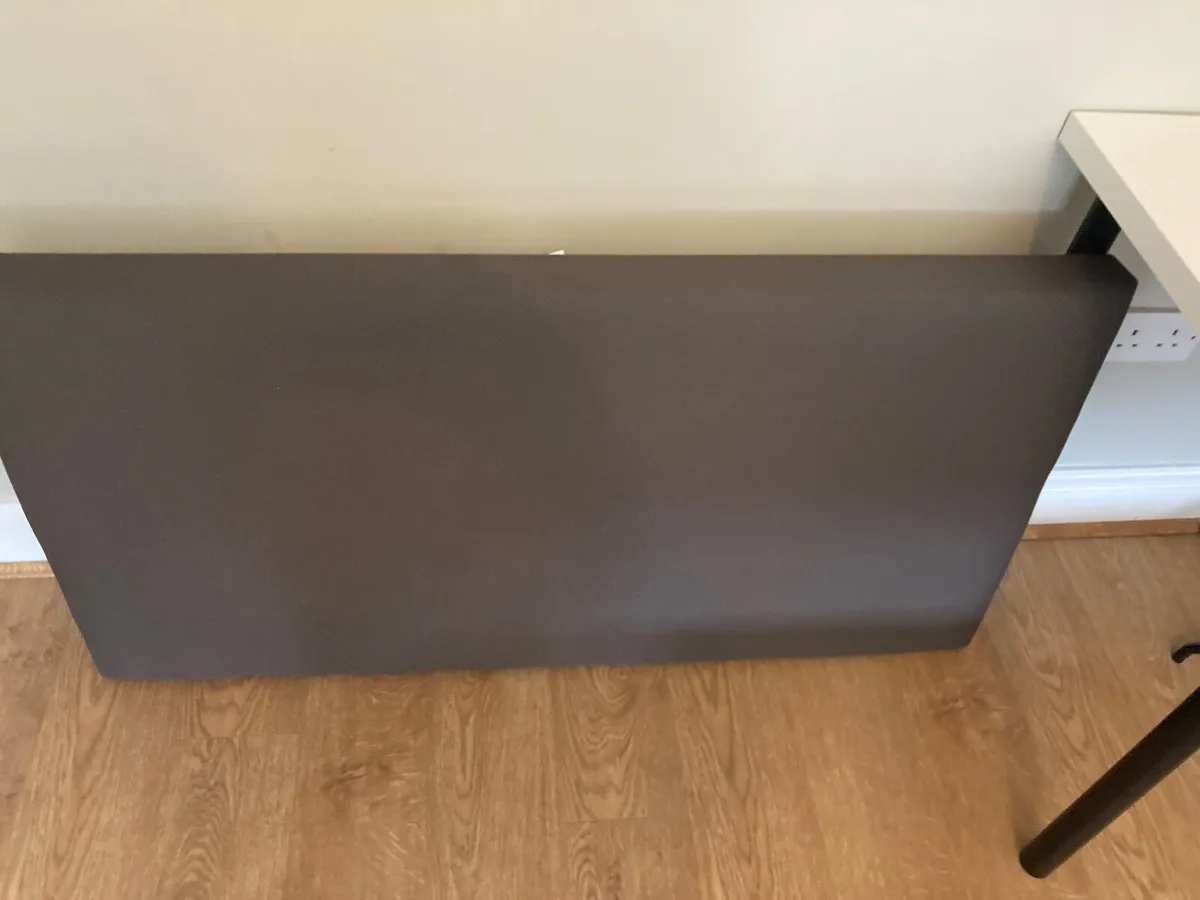 4 ft Divan Grey fabric base - Image 1