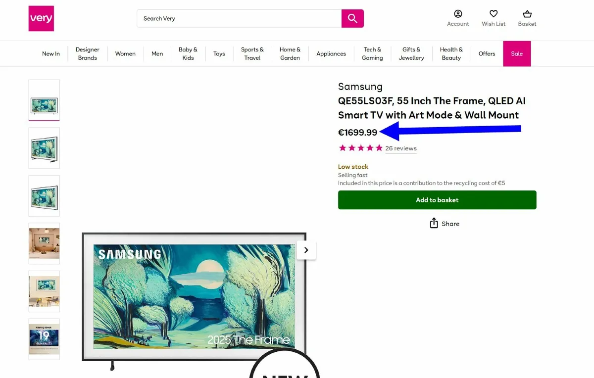 Samsung The Frame 55'' 2025 electrobuster.ie - Image 2