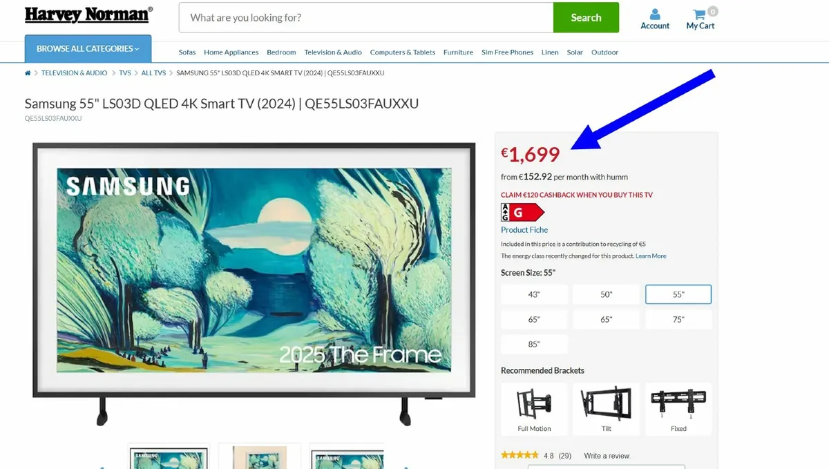 Samsung The Frame 55'' 2025 electrobuster.ie - Image 3
