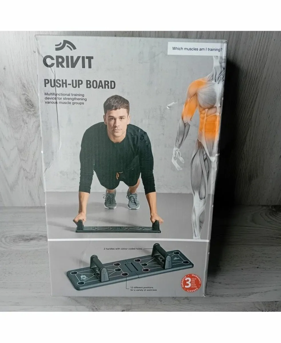 CRIVIT PUSH UP BOARD 12 IN 1 GYM BOARD MULTI WORKO