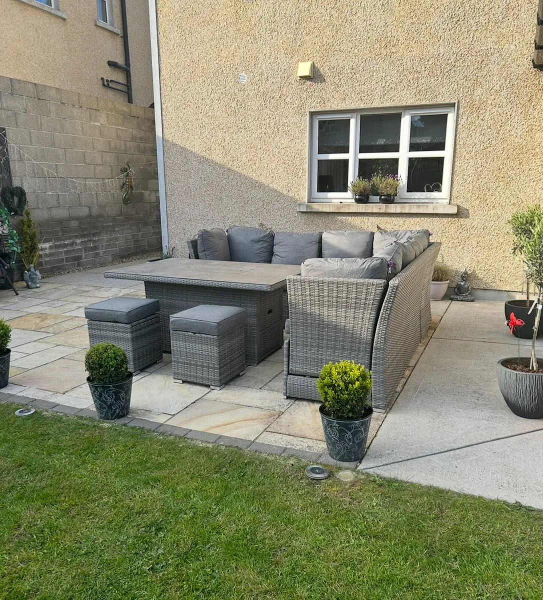 Garden furniture set with fire pit from the range - Image 2