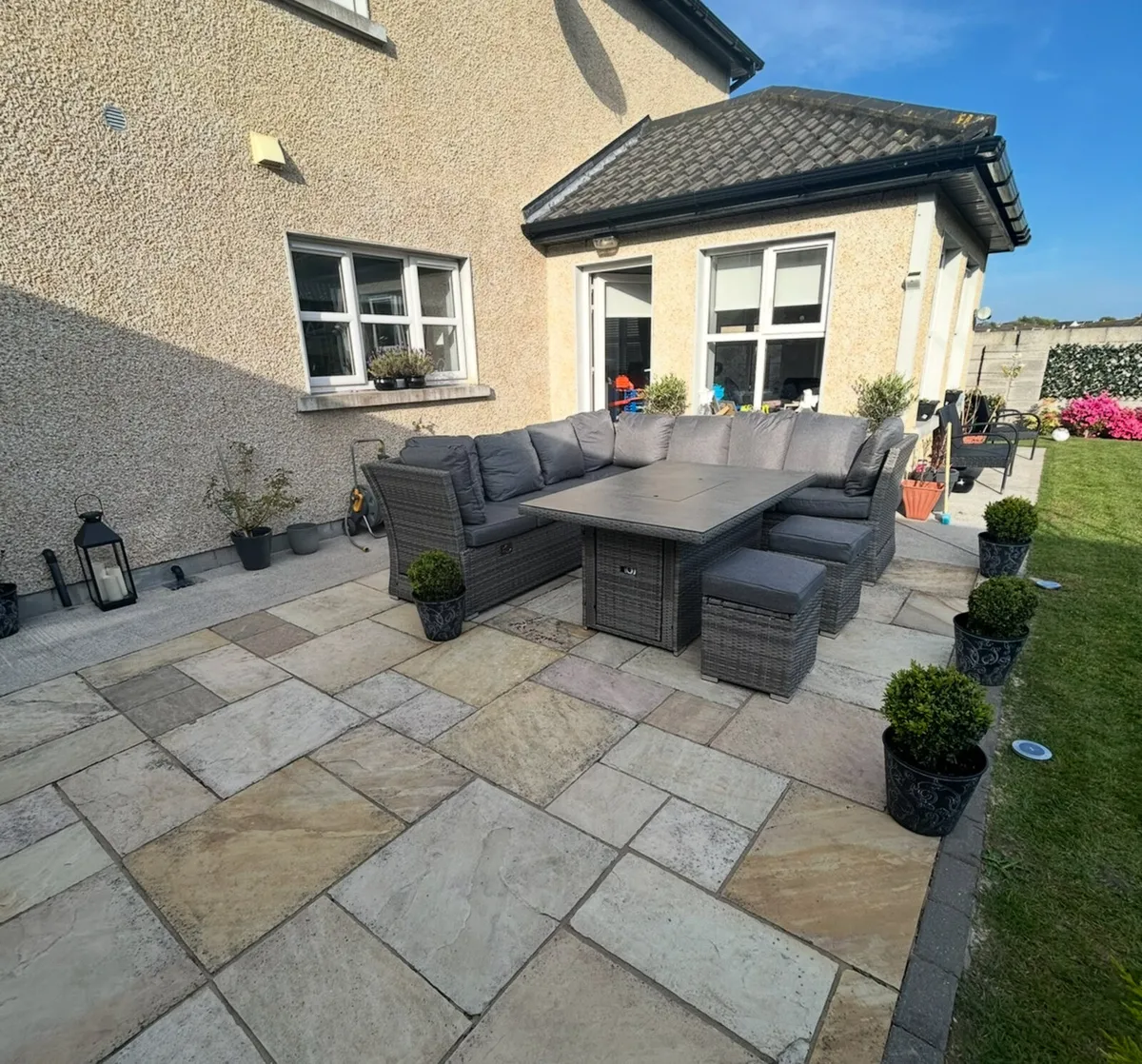 Garden furniture set with fire pit from the range - Image 3