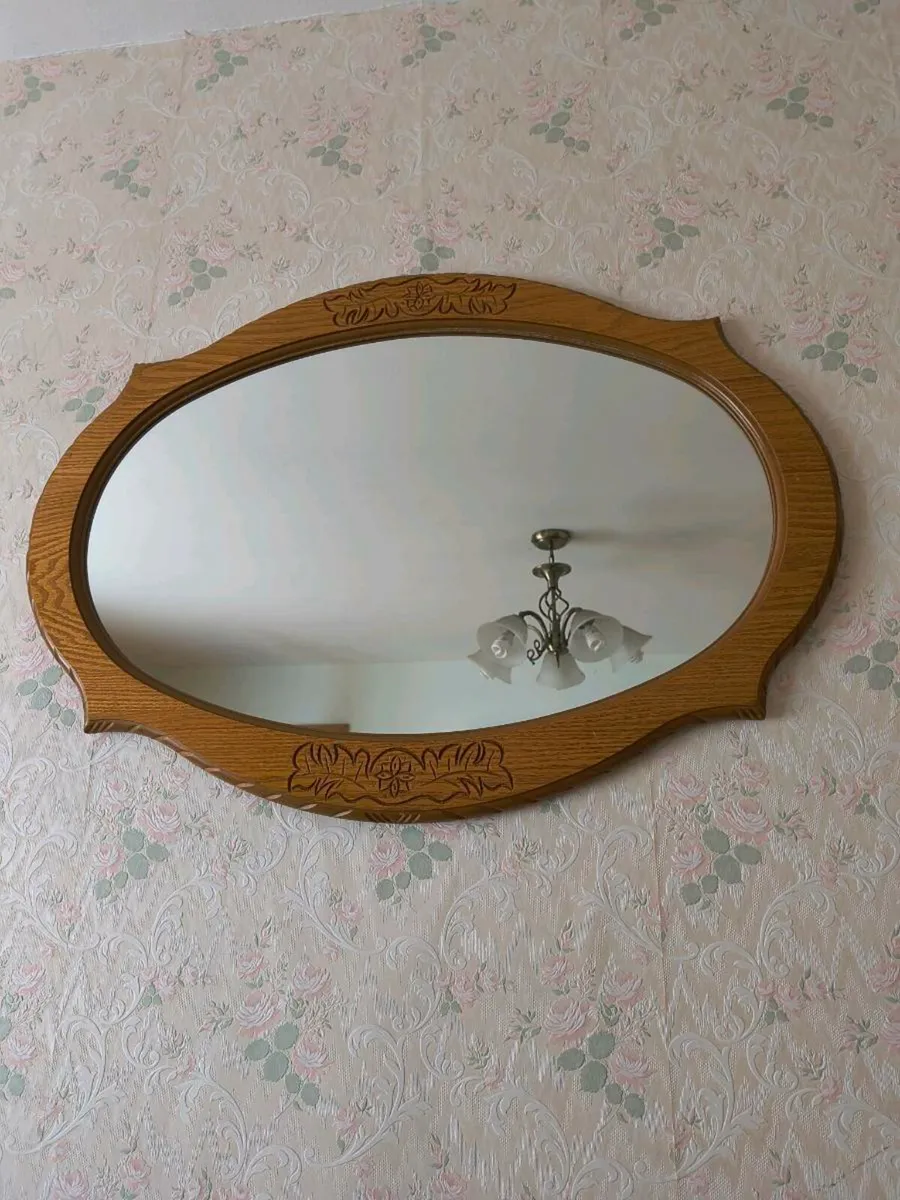 Wooden Frame Mirror - Image 2