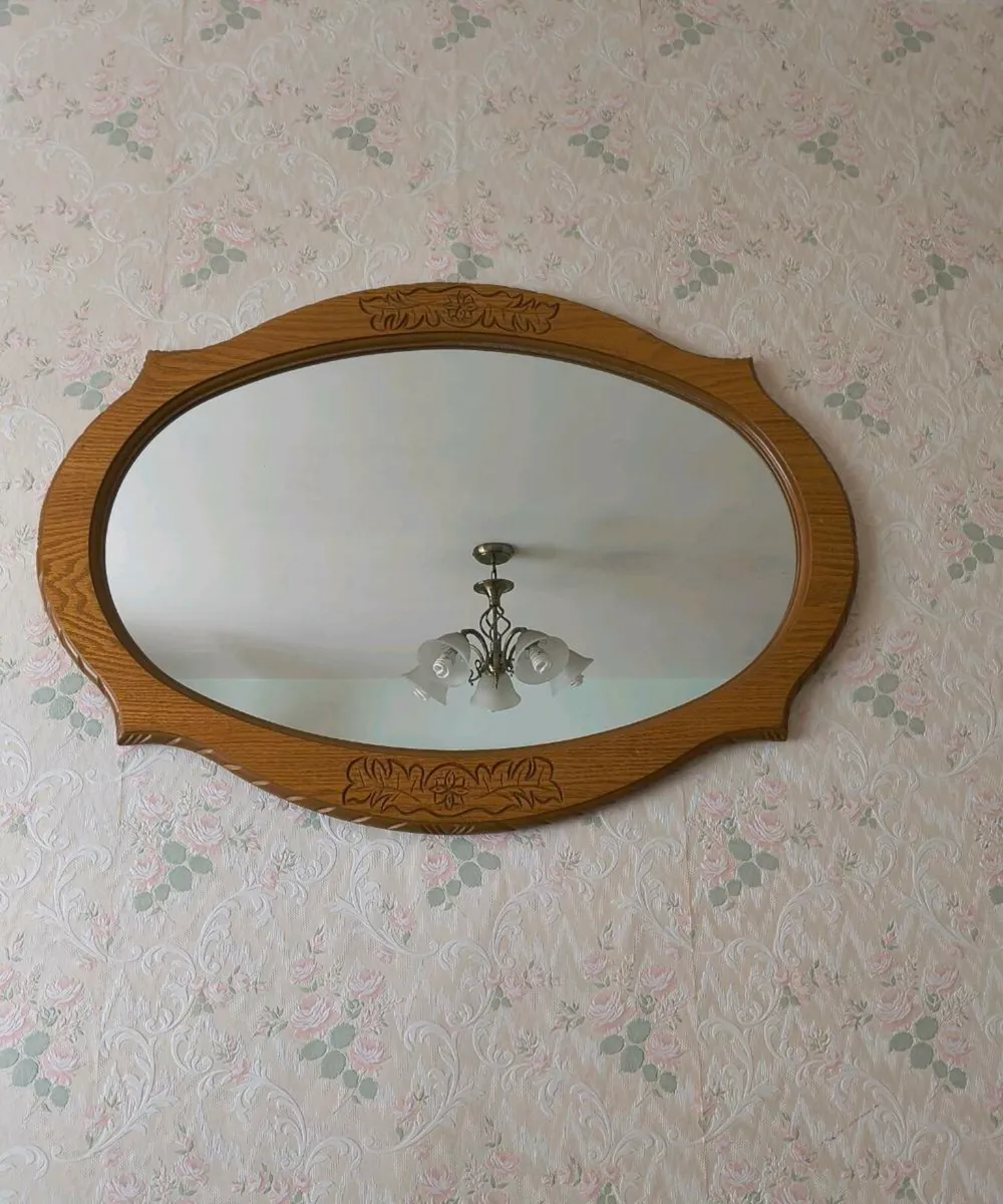 Wooden Frame Mirror - Image 3