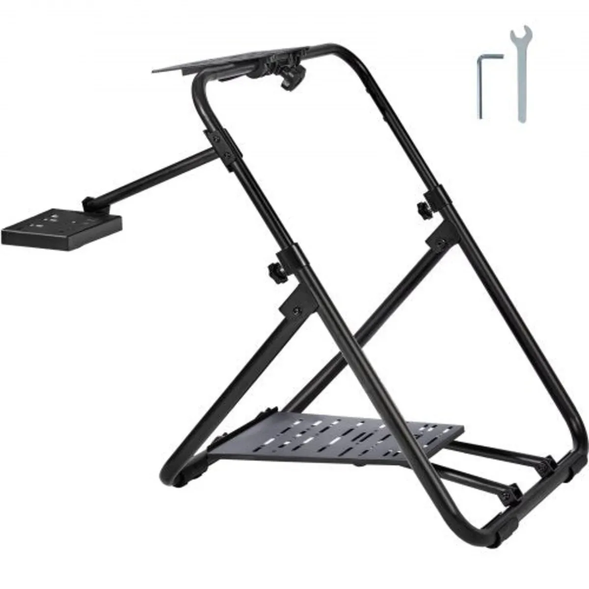 Foldable Racing Steering Wheel Stand, Height Adjus