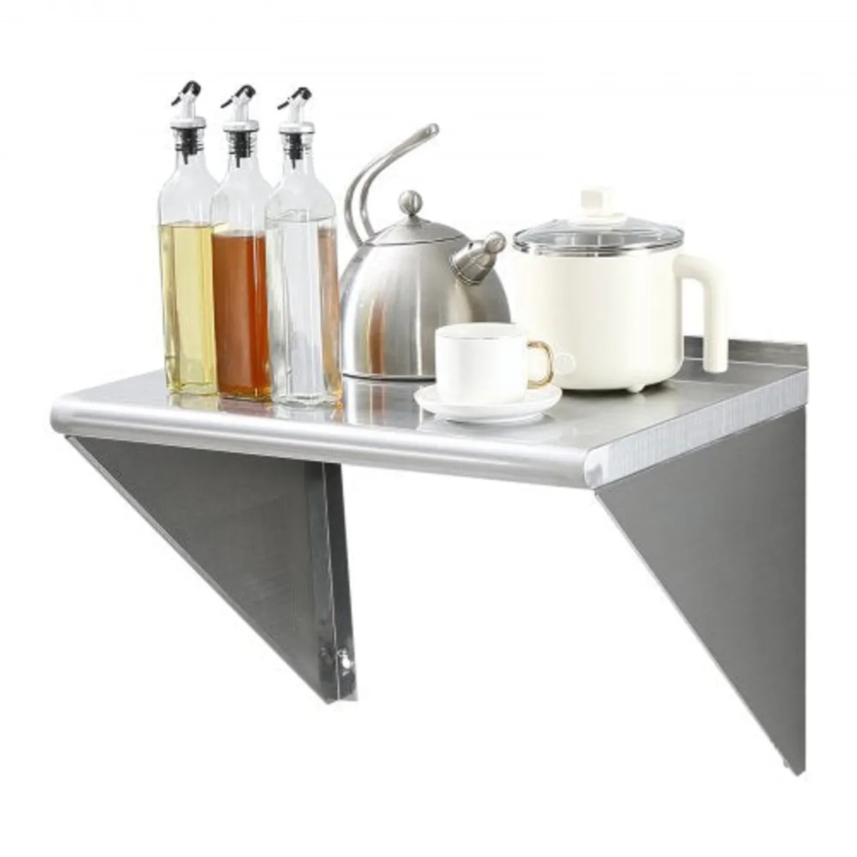 18" x 24" Stainless Steel Shelf, Wall Mounted Floa