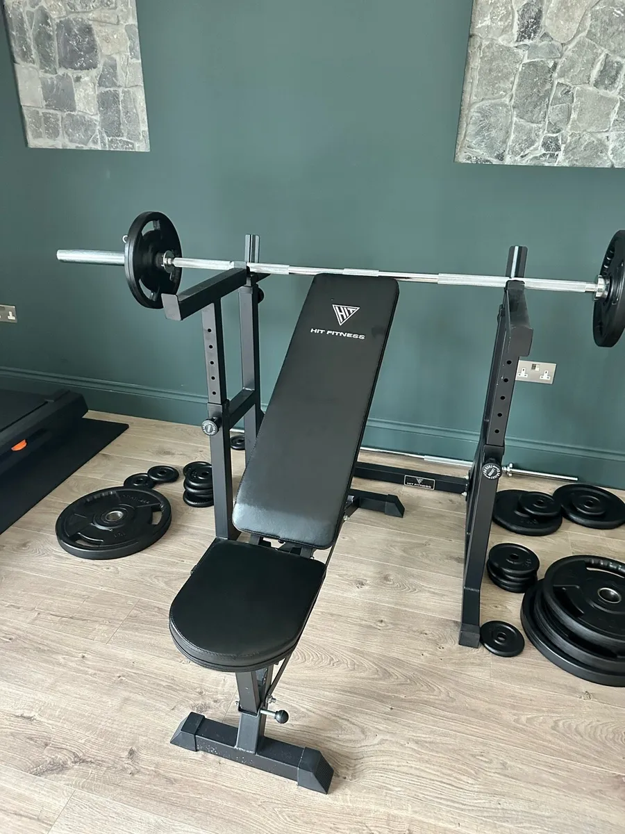 Squat rack and bench - Image 2