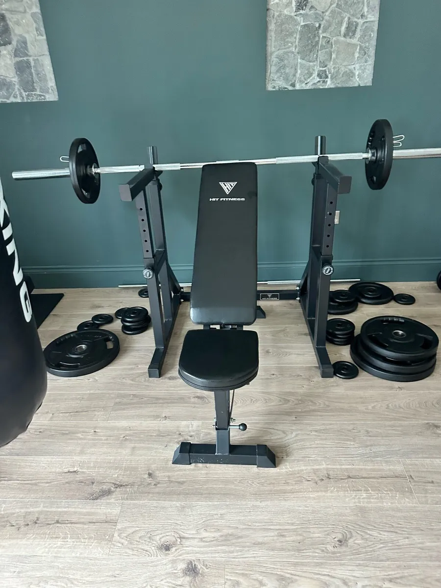 Squat rack and bench - Image 3